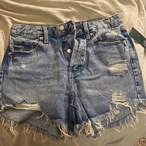 Wild Fable Blue Distressed Jean Shorts